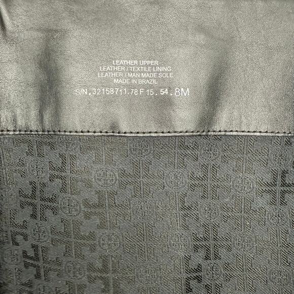 Tory Burch Colton Leather Equestrian Riding Knee High Zip Up Boots Black Size 8 - Picture 5 of 10